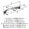 Amerock Sheffield 5-1/16 Inch Center-to-Center Pull for Cabinets, Drawers, and Furniture - 4 of 4