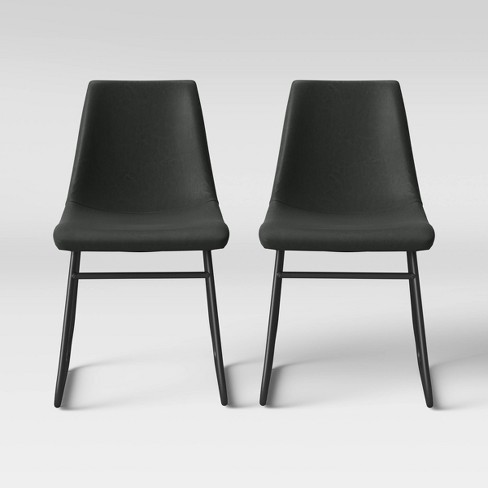 Dark gray 2025 dining chairs