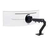 Ergotron HX Single Ultrawide Monitor Arm with HD Pivot, VESA Desk Mount for 1000R Curved Monitors Up to 49 Inches, 28 to 42 lbs - White (45-647-216)
