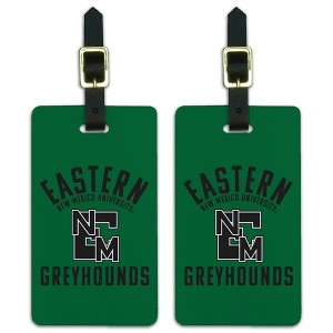 Eastern New Mexico University Greyhounds Logo Luggage ID Tags Suitcase CarryOn Cards  Set of 2 - 1 of 4