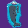 Women's Design By Humans Cute whales and sailing boat cartoon illustration By thefrogfactory Racerback Tank Top - 2 of 3