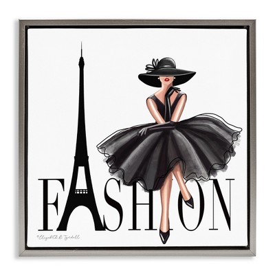 Stupell Industries Parisian Fashion Illustration, 18" x 18"