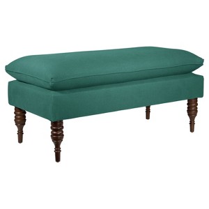 Dolce Upholstered Pillowtop Bench - Laguna Linen - Skyline Furniture
