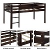 Whisen Modern Design Twin Wood Loft Bed Low Loft Beds with Ladder - 4 of 4