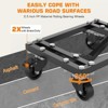 Car Dolly Set of 4, 6000 LBS Capacity, Heavy Duty Wheel Dollies with Lockable Swivel Casters, Tire Skates Vehicle Movers for Auto Shop Garage - 4 of 4