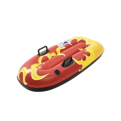 Snow Flurrz Inflatable Polar Shield Child Snow Sled w/ Tow Rope NEW H2OGO 