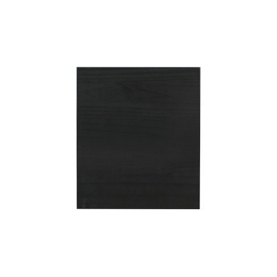 Cary Black Pine Wood Six Drawer Rolling Storage Cart