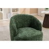 PAGED Chenille Fabric Swivel Accent Chair Modern Living Room Chairs with Round Swivel Base, Barrel Chair for Living Room - 2 of 4