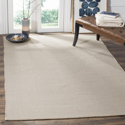 Montauk Off-White Hand Woven Cotton 5' x 8' Area Rug