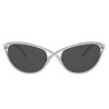 Swarovski SK 7025 400187 Womens Cat-Eye Sunglasses Silver 58mm - 2 of 3