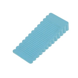 Unique Bargains Door Stop Under-Door Installation Small Wave Edges 3.66"x1.57"x0.59" 1 Pc - 1 of 4