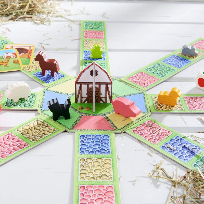 HABA Barnyard Bunch - A Cooperative Roll & Move Game for Ages 4 and Up (Made in Germany), 4 of 7