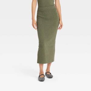 Women's Midi Boucle Sweater Skirt - A New Day™ - 1 of 3