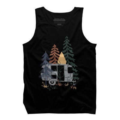 Men's Design By Humans Camping In Nature By NDTank Tank Top