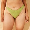 Women's Pucker Textured Low-Rise Extra High Leg Extra Cheeky Bikini Bottom - Wild Fable™ - 4 of 4