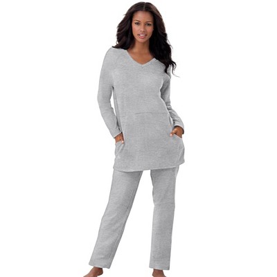 Dreams & Co. Plus Size Petite 2-Piece Lounge Set
