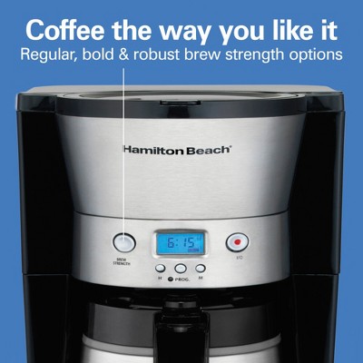Hamilton Beach 10-Cup Stainless Steel Programmable Thermal Coffee Maker