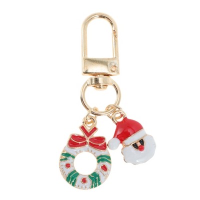 Unique Bargains Christmas Keychain Lobster Clasp Zinc Alloy 2.17" 1 Pc