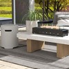 Costway 30" Tabletop Propane Fire Pit with Wind Guard Glass Rocks Stainless Steel Burner - 4 of 4