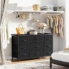 Wide Dresser with 10 Large Drawers for 55'' Long TV Stand with Power Outlet Entertainment Center, for Bedroom, Closet, Entryway, Sturdy Metal Frame - 2 of 4