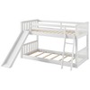 YOOCOZZ Twin Over Twin Low Bunk Bed with Ladder and Slide - 4 of 4