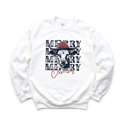 Simply Sage Market Women's Graphic Sweatshirt Merry Oxmas
