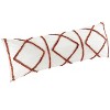 Sweet Jojo Designs Body Pillow Cover (Pillow Not Included) 54in.x20in. Diamond Tuft Orange and Ivory - 2 of 4