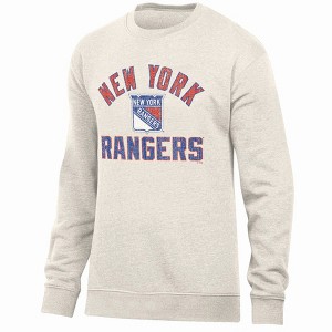 NHL New York Rangers Men's Long Sleeve Oat Crew Neck Fleece - 1 of 3