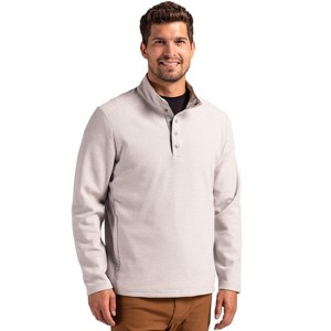Cutter & Buck Hunts Point Eco Textured Fleece Recycled Mens Snap Pullover - 1 of 2