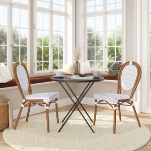 Alamont 2pk Commercial Thonet Stacking Chairs - 1 of 4