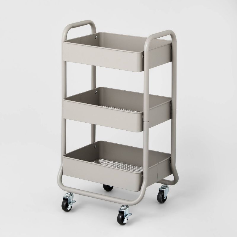3 Tier Metal Utility Cart - Brightroom™, 1 of 9