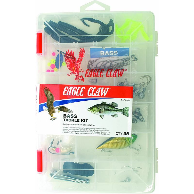 Eagle Claw Bass Fishing Tackle Kit, 1 of 2