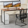 Lyngins Multi-Purpose Wooden Computer Office Desk, Modern Computer Desk & Gaming Desk, Writing Desk with X-Shaped Reinforcement for Home/Study - 2 of 3