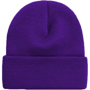 MSDC 1&2 Pack Beanie for Men Women Slouchy Beanie Hats Winter Knit Caps Soft Ski Hat Unisex - 1 of 4