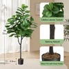 6ft Artificial Fiddle Leaf Fig Tree - 2 of 4
