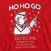 Men's Monopoly Ho Ho Go To Jail Christmas Crewneck Sweatshirt - 2 of 4
