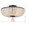 Crystorama Lighting Bella 4 - Light Flush Mount in  Matte Black - 3 of 3