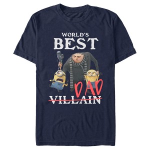 Men's Despicable Me World's Best Dad Gru and Minions T-Shirt - 1 of 4