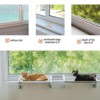Mewoofun Pet Beds Cat Window Sill Perch for Indoor Cats Hammock Window Seat with Removable Covers, Cat Beds Bedside, White, 14.5"*9.4"*2.5" - 3 of 4