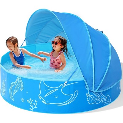 Probe Hues Foldable Kiddie Pool with Canopy Baby Pool Beach Tent Outdoor