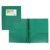 Lime Green Plastic Folder with Clasp -  #382ecligr