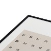 Urban Wild Studio desert check small charcoal Metal Framed Art Print - Deny Designs - 3 of 4