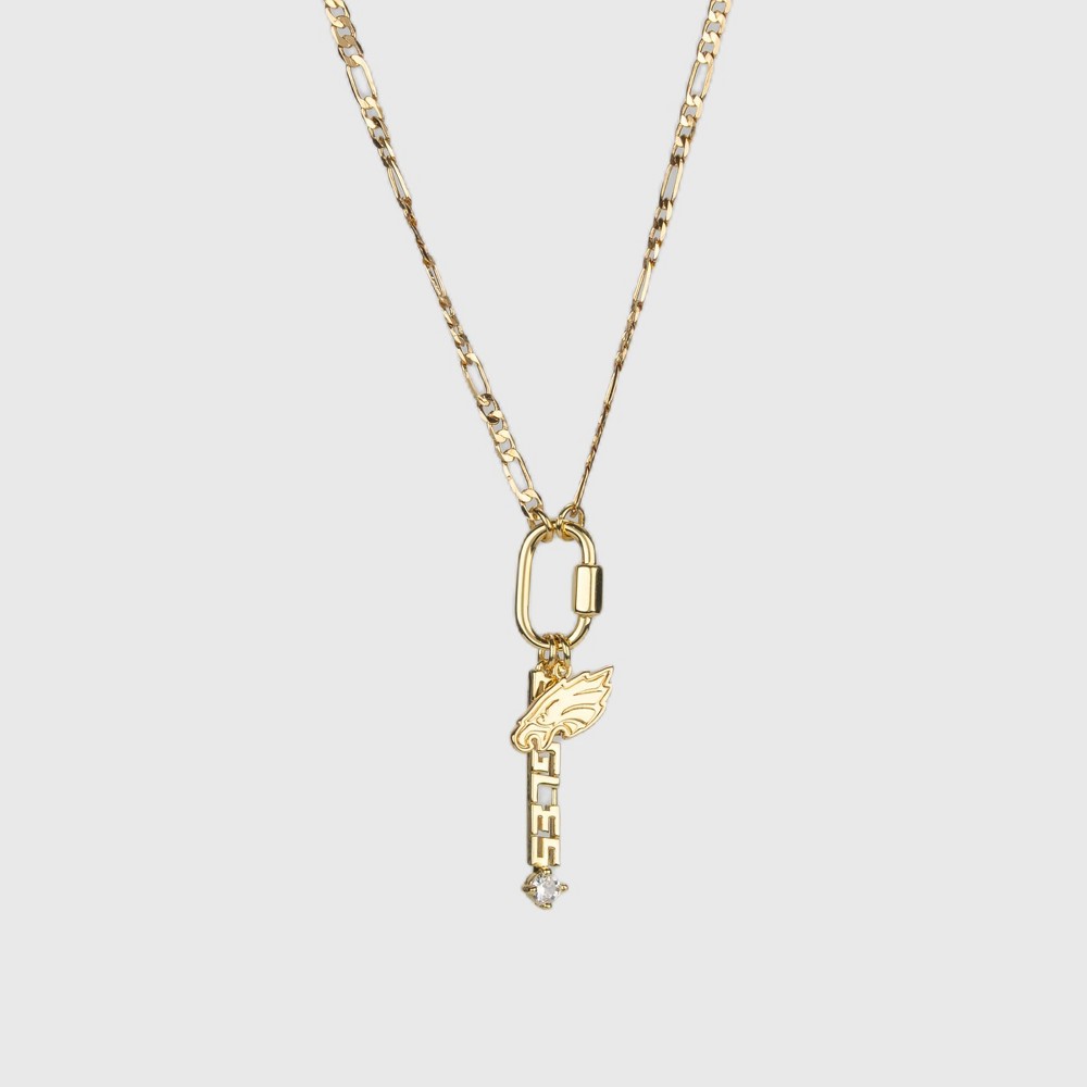 Bijoux Sport by Luv Aj NFL Logo Charm Carabiner Necklace - Philadelphia Eagles