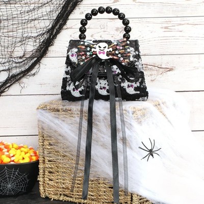 Сумки Lakeside The Lakeside Collection Halloween Sequin Mini Purse - Pumpkin — фото 4