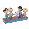 Jim Shore 5.0 Inch P.J. Party Peanuts Snoopy Linus Charlie Brown Lucy Sally Figurines - 3 of 3