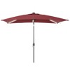 Sonkuki 6×9FT LED Rectangular Patio Umbrella w/Solar Lights, Push Button Tilt and Crank Handle - 2 of 4