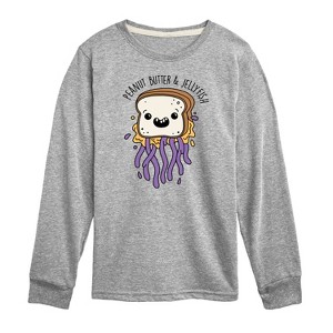 Boys' - Instant Message - Peanut Butter & Jellyfish Long Sleeve Graphic T-Shirt - 1 of 4