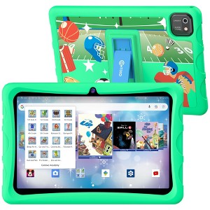 Contixo K103 10" Kids Tablet - 8-Core 2.0GHz, 3GB RAM, 32GB Storage, Android 13, with 80 Disney E-books & Contixo Academy, Case with Kickstand - 1 of 4