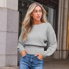 Women's Cozy Cinched Waist Knit Cropped Sweater - Cupshe - 2 of 4