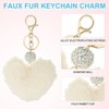 Unique Bargains Metal Alloy Soft Durable Artificial Cute Puff Ball Keychain 1 Pc - 3 of 4
